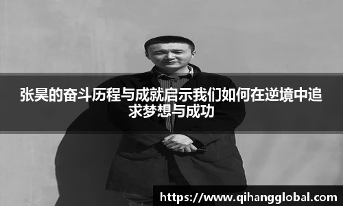 张昊的奋斗历程与成就启示我们如何在逆境中追求梦想与成功